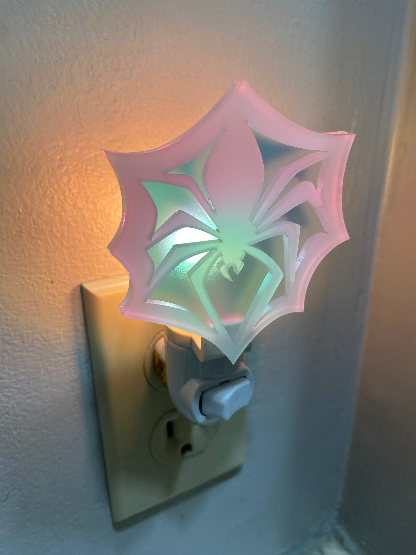 Spider snowflake night light