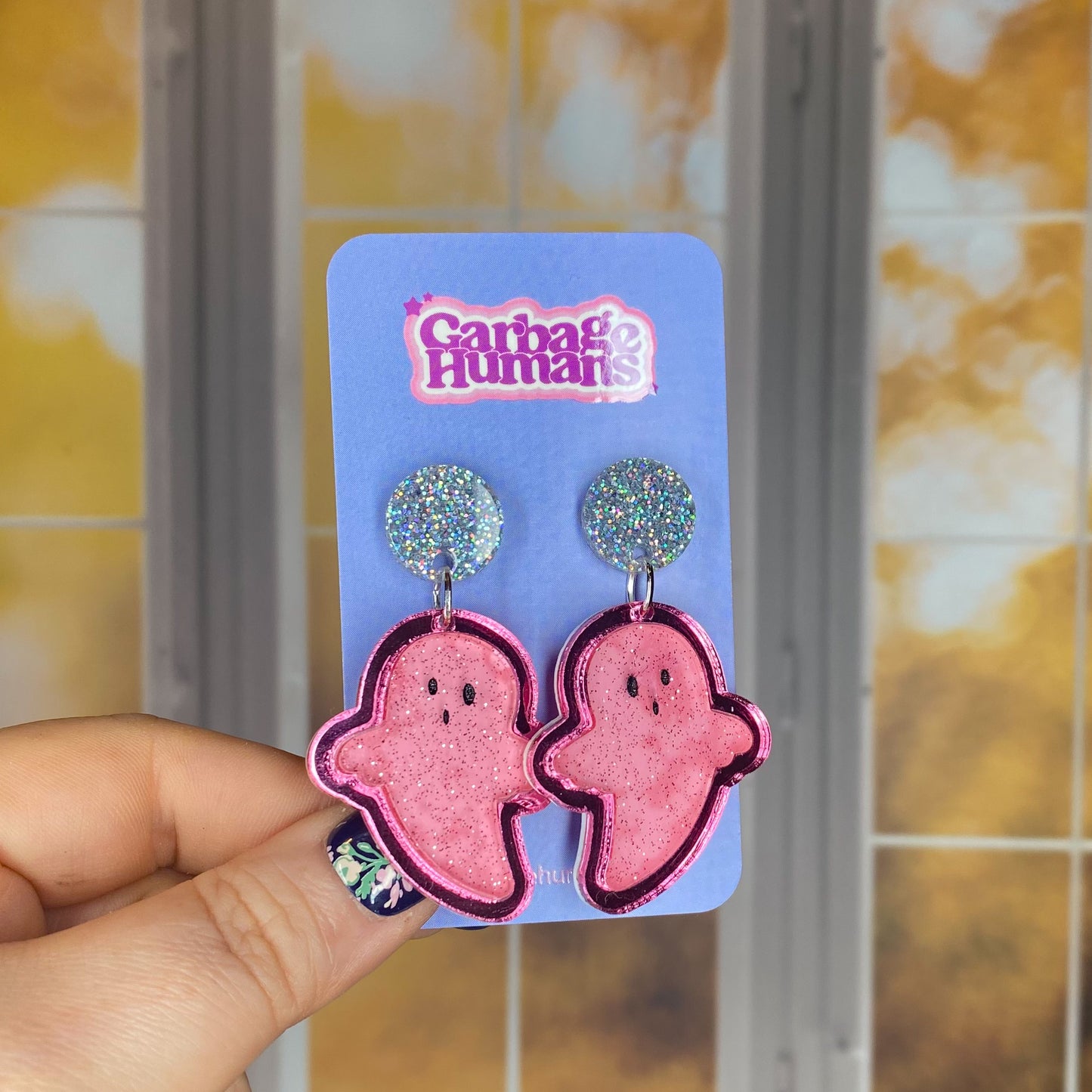 Jelly Ghost Outline Earrings