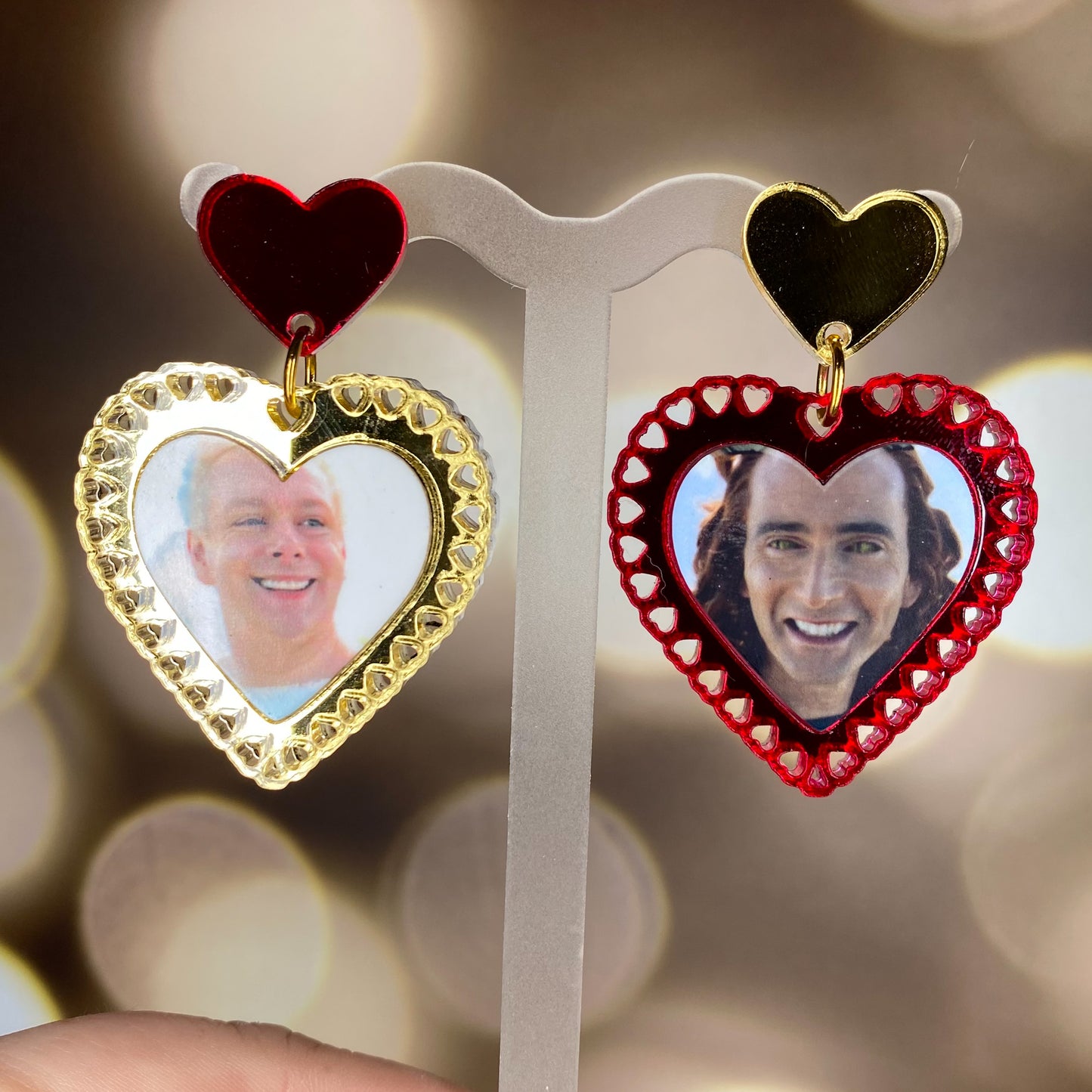 Good Omens Heart Earrings