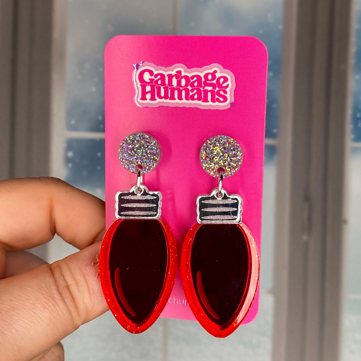 Christmas Light Earrings
