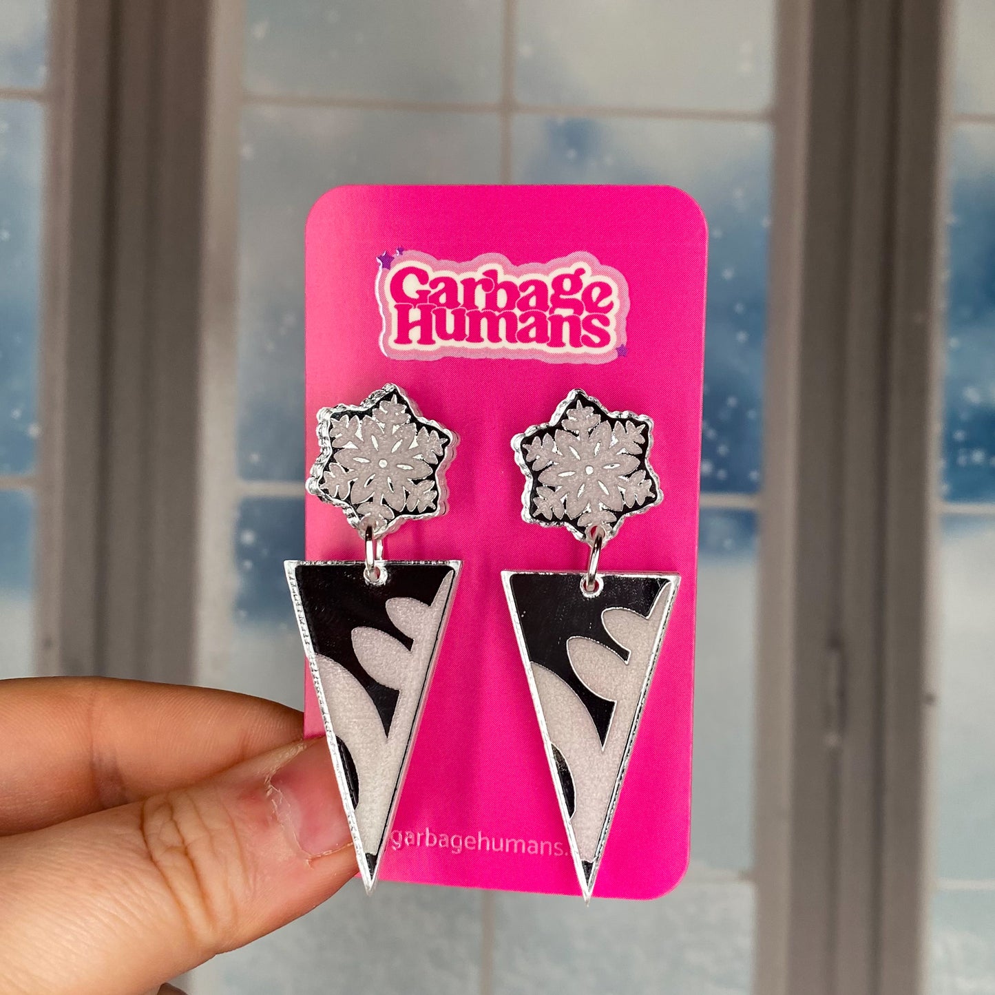 Snowflake Template Earrings