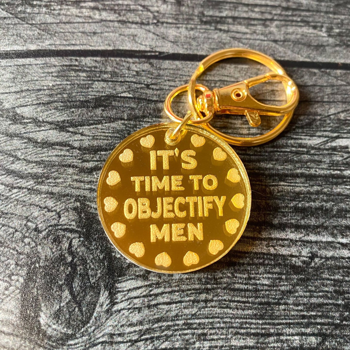 Objectify Men Keychain