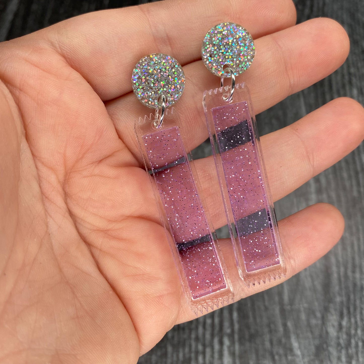Purple Otter Pops Earrings