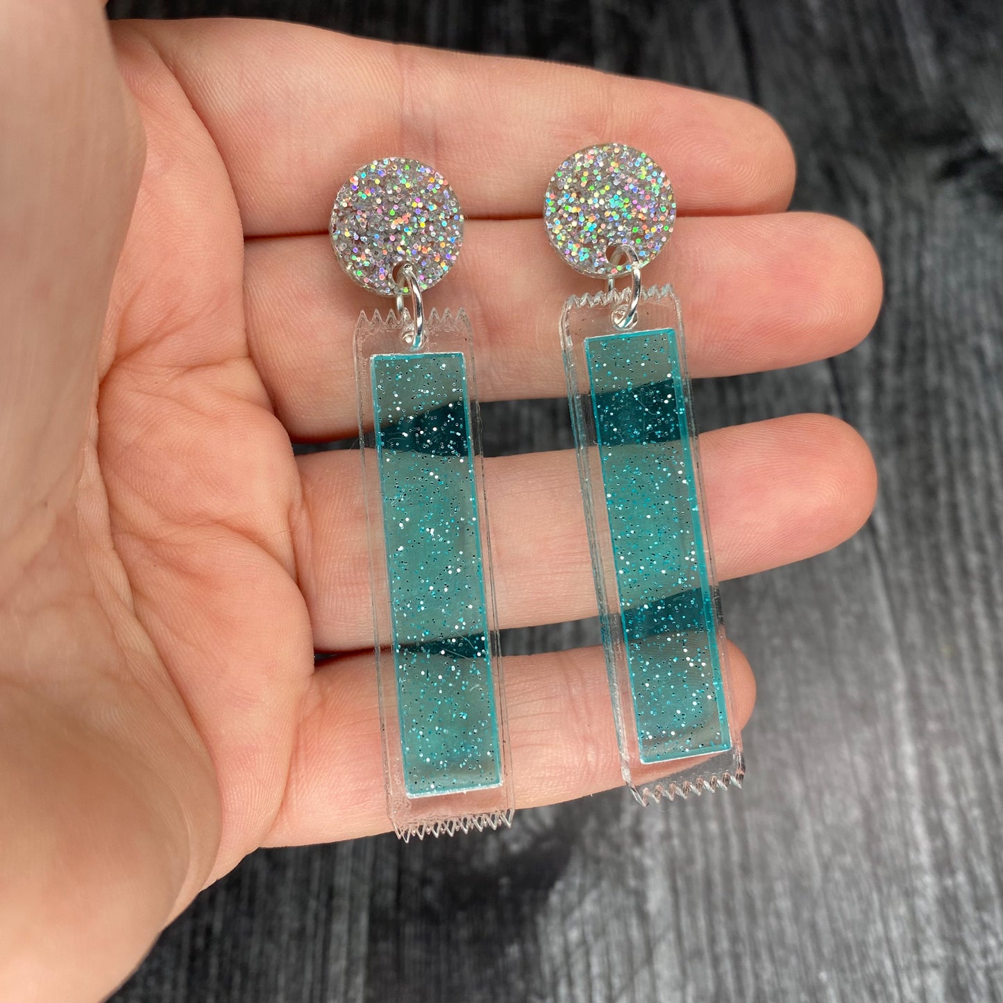 Blue Otter Pops Earrings