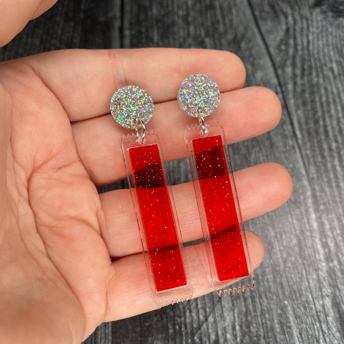 Red Otter Pops Earrings