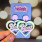 Yuri/Yaoi heart earrings