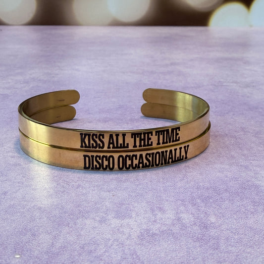 KISS ALL THE TIME bangle bracelet set