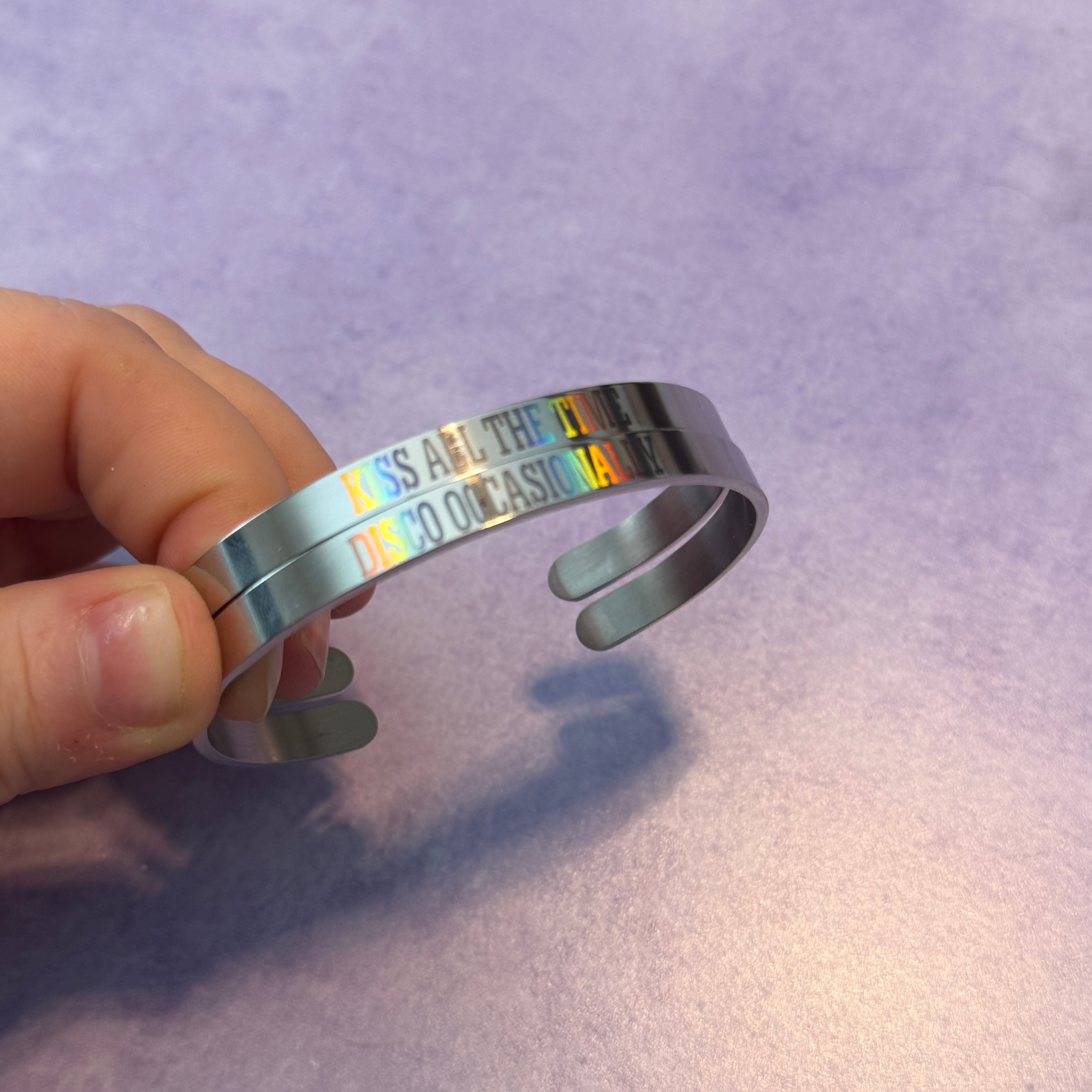 KISS ALL THE TIME bangle bracelet set – Garbage Humans
