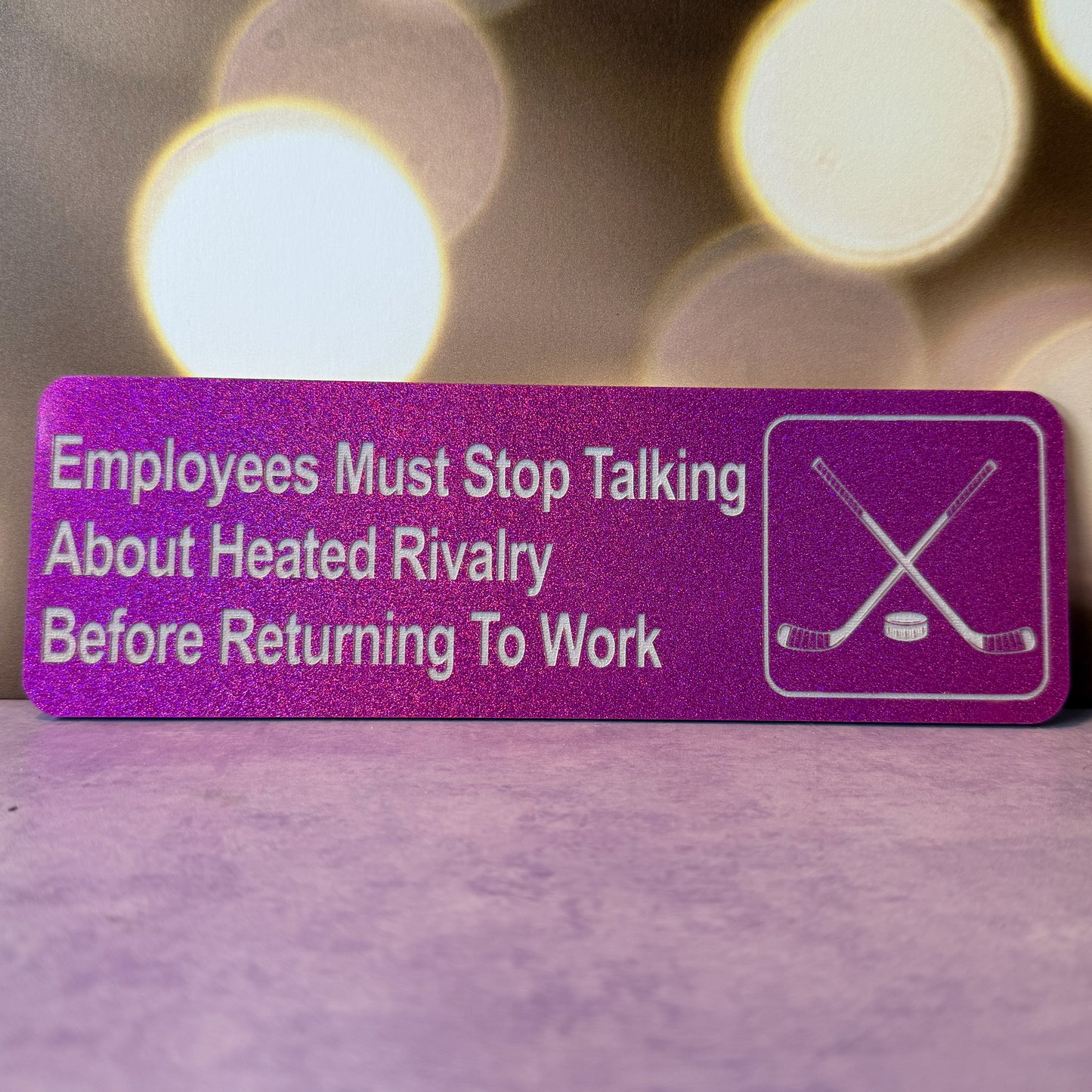 Employees crying sign