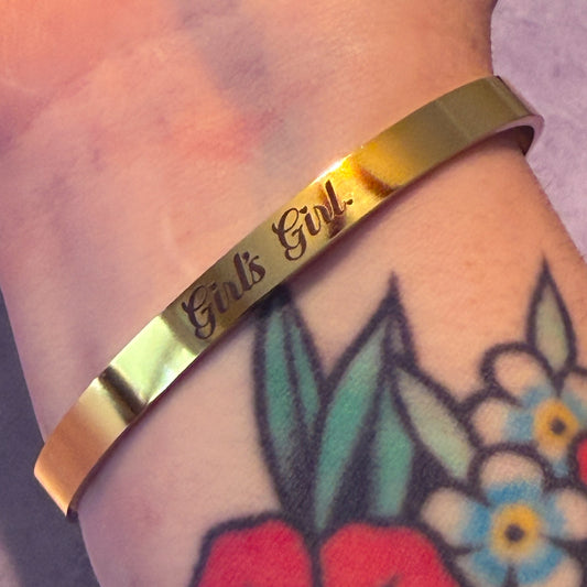 Girl’s Girl bangle bracelet