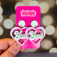 Yuri/Yaoi heart earrings