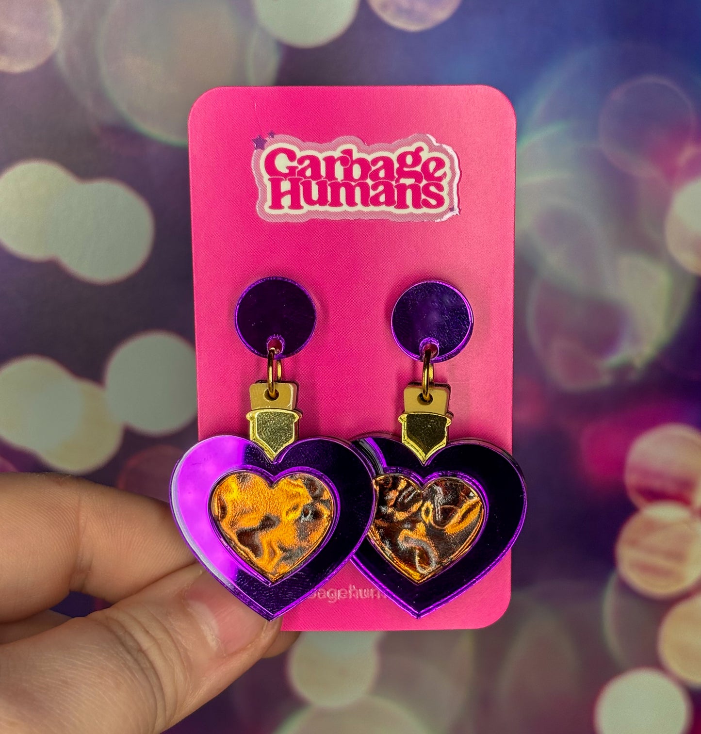 Love Potion Earrings Purple