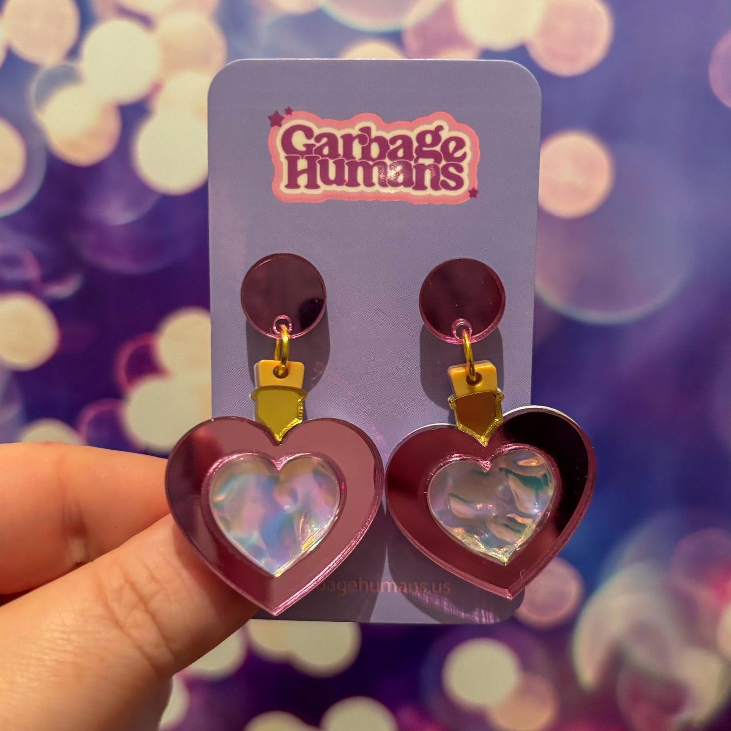 Love Potion Earrings Pink