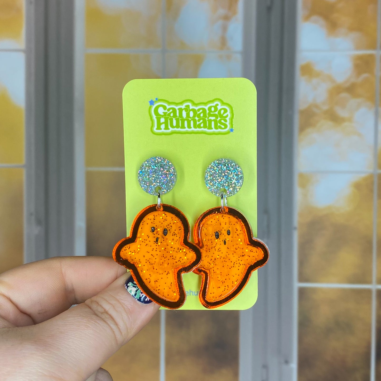 Jelly Ghost Outline Earrings