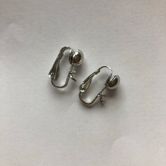 Clip on earring components (1 pair)